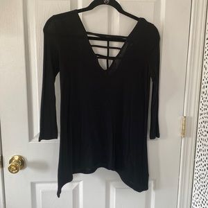 Black Flowy Blouse